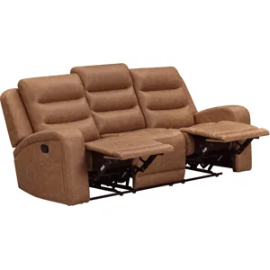 Napa Wrangler Clay Manual Triple Recline Sofa