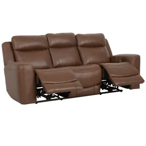 Calgary Autumn Umber Power Reclining Sofa and Loveseat
