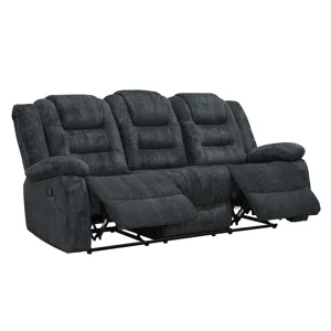 Bolton Misty Storm Manual Reclining Sofa Loveseat and Recliner