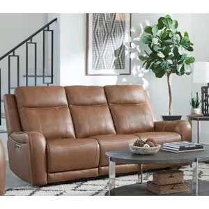 Haywood Butternut Power Reclining Sofa and Loveseat