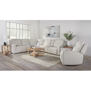 Lancaster Fluffy River Rock Power Right Arm Facing Zero Gravity Recliner P2