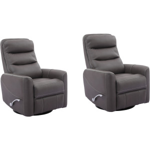 Hercules Haze Swivel Glider Recliner Two Pack