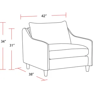 Vogue Farlo Chalk Chair Two Pack