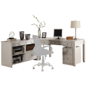 Boca L Shape Desk with Credenza and Lateral File