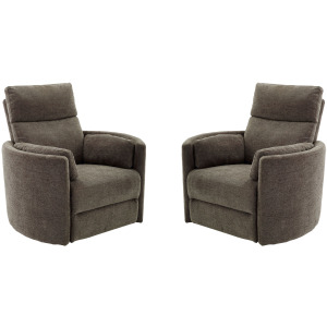 Radius Krypton Power Swivel Glider Recliner Two Pack