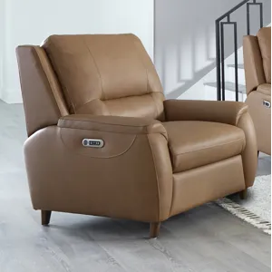 Austin Caramel Cream Power Reclining Sofa and Recliner