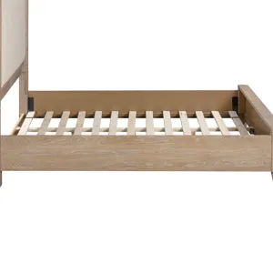 Breckenridge Bedroom Queen and King Platform Rails with Center Support and Legs