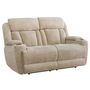 Dalton Lucky Fawn Power Reclining Sofa and Loveseat