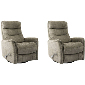 Gemini Heather Swivel Glider Recliner Two Pack