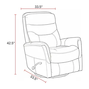 Gemini Capri Silver Swivel Glider Recliner Two Pack