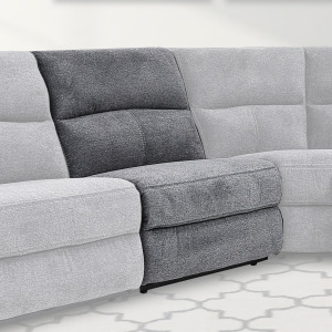 Polaris Bizmark Grey Armless Chair