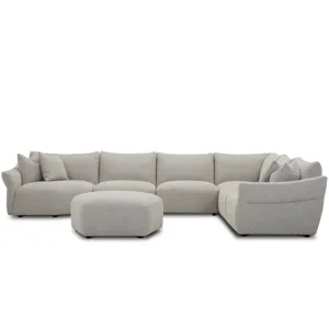 Playful Canes Cobblestone 6 Piece Modular Sectional