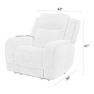 Penfield Frappe Power Reclining Sofa and Two Recliners