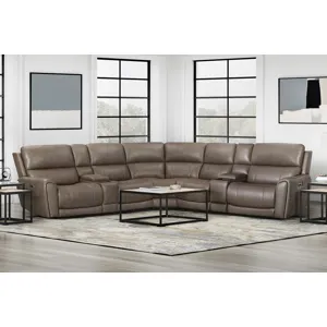 Hancock Bette Hazel 7 Piece Zero Gravity Power Reclining Sectional with Power Adjustable Headrests