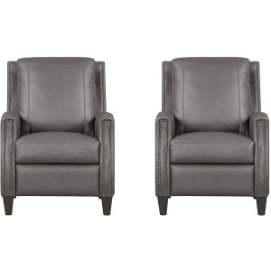Hunter Echo Grey Manual Recliner Two Pack