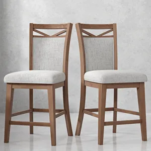Americana Modern Dining Upholstered Counter Chair Two Pack