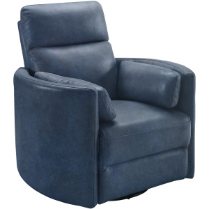 Radius Vintage Navy Power Swivel Glider Recliner