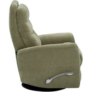 Gemini Snazzy Olive Manual Swivel Glider Recliner Two Pack