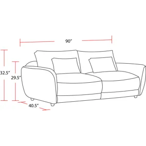 Utopia Mega Ivory Sofa and 2 Chair and Half