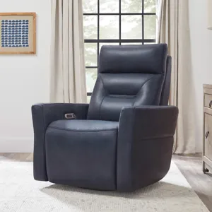 Remmington Vintage Navy Power Swivel Glider Recliner P2 Two Pack