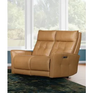 Gershwin Lucca Butterscotch Power Reclining Sofa and Loveseat
