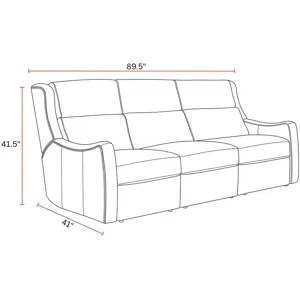 Channing Renaissance Cinnamon Power Zero Gravity Sofa P3