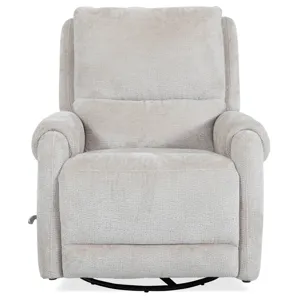 Gentry Ecru Mist Manual Swivel Glider Recliner Two Pack