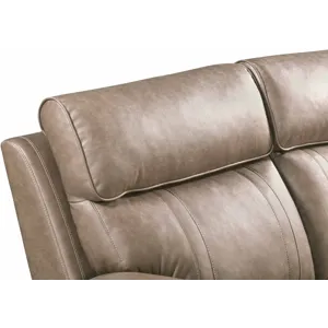 Theon Stokes Toffee Reclining Loveseat