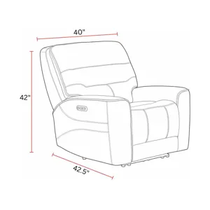 Lawson Sydney Brunette Power Zero Gravity Recliner P2