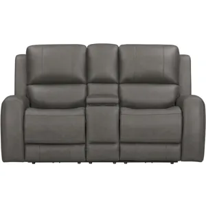 Belmont Autumn Fog Zero Gravity Power Reclining Sofa and Loveseat