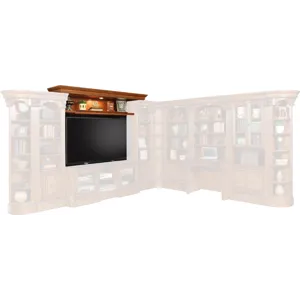 Huntington Expandable Bridge with Shelf and Back Panel