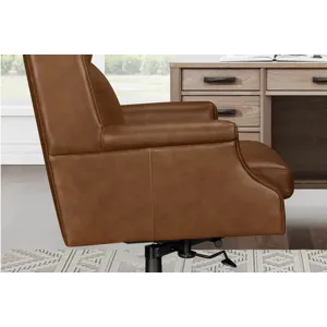 Dc132 Renaissance Chestnut Leather Desk Chair