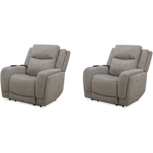Penfield Frappe Power Zero Gravity Recliner with Heat & Massage Two Pack