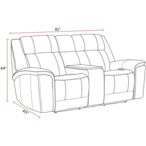 Colton Branson Tweed Power Zero Gravity Sofa and Recliner with Immersive Audio