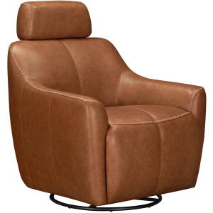 Miles Renaissance Cinnamon Swivel Gliding Accent Chair
