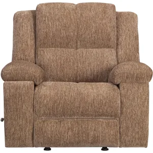 Bronco Plush Tobacco Manual Rocker Recliner