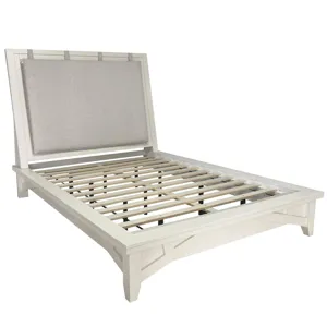 Americana Modern Bedroom King Platform Bed with 2 Nightstands