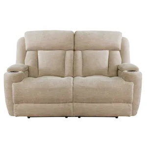 Dalton Lucky Fawn Power Reclining Sofa and Loveseat