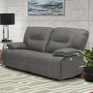 Spartacus Haze Power Reclining Sofa and Loveseat