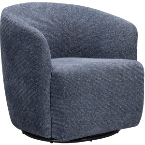 Mingle Thatch Blue Swivel Glider Accent Chair
