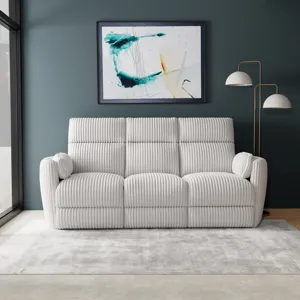 Radius Mega Ivory Power Reclining Sofa Loveseat and Recliner