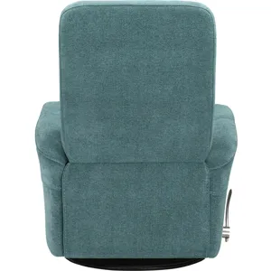 Gemini Snazzy Blue Manual Swivel Glider Recliner Two Pack