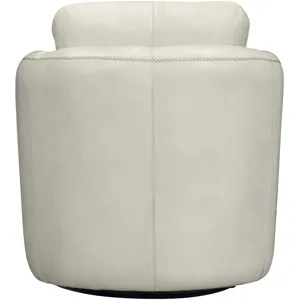 Dante Renaissance Ivory Swivel Glider Accent Chair