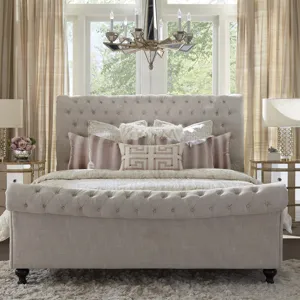 Jackie Crepe Queen Bed