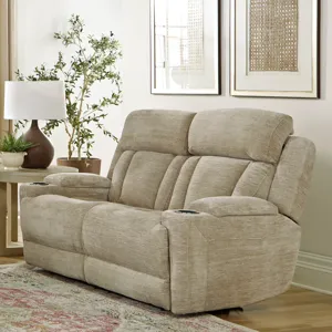 Dalton Lucky Fawn Power Reclining Sofa and Loveseat