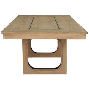 Escape Dining 84 Inch Rectangular Table with 8 Caster Chairs