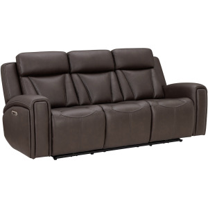 Maveric Bette Coffee Zero Gravity Power Reclining Sofa with Drop Down Table P3
