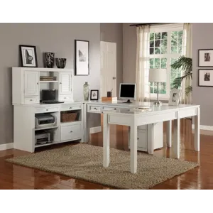 Boca U Shape Desk with Credenza File and Hutch