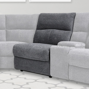 Polaris Bizmark Grey Armless Recliner