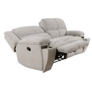 Buster Opal Taupe Manual Reclining Sofa Loveseat and Recliner
